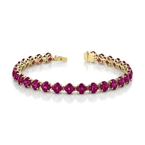 Rhodolite Garnet Line Bracelet