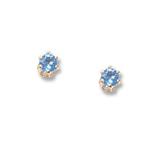 Blue Topaz Birthstone Earrings