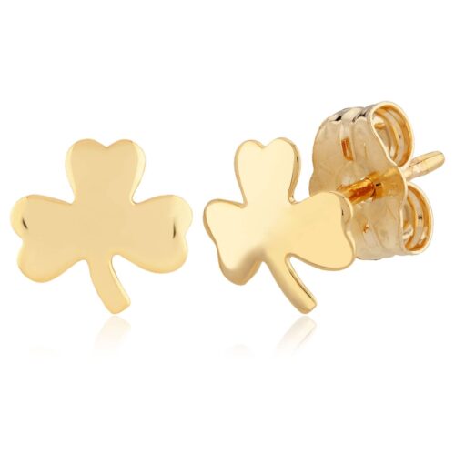 Gold Clover Earrings