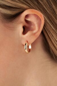 Round Tube Hoop Earrings