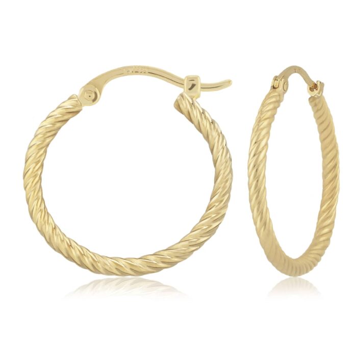 Twist Tubing Hoop Earrings