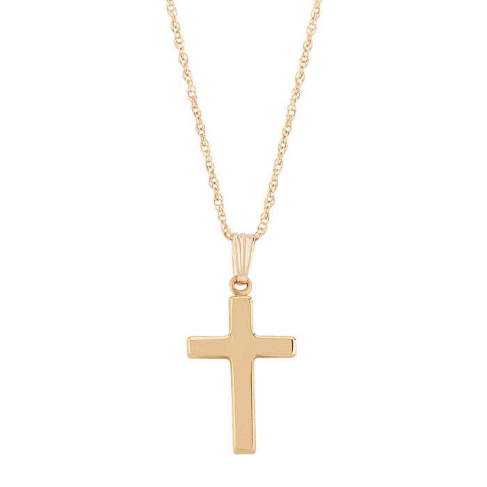 Small Gold Cross Pendant