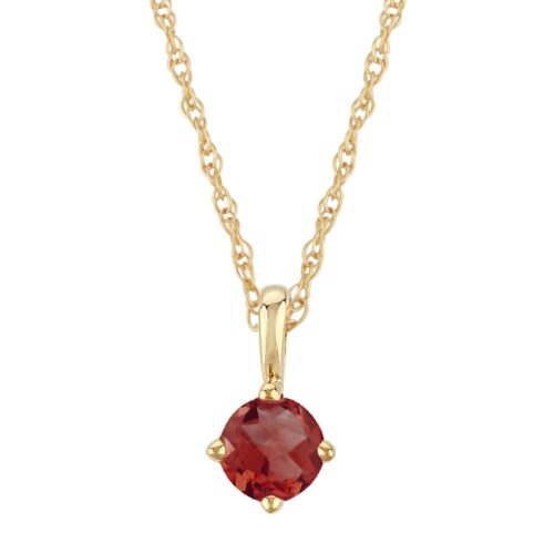 Solitaire Ruby Necklace