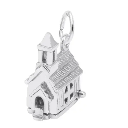 Silver Church Charm