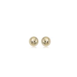 4Mm Gold Ball Stud Earrings