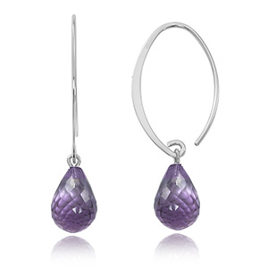 Amethyst Briolette Earrings