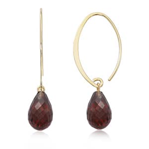 Briolette Garnet Earrings