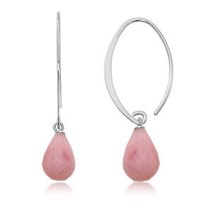 Pink Opal Drop Earrings
