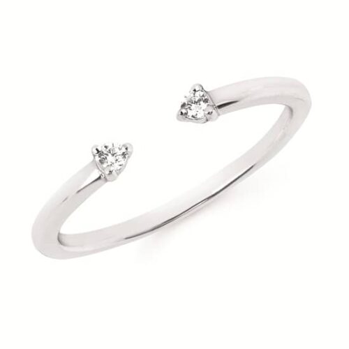 14K Gold Open Diamond Ring