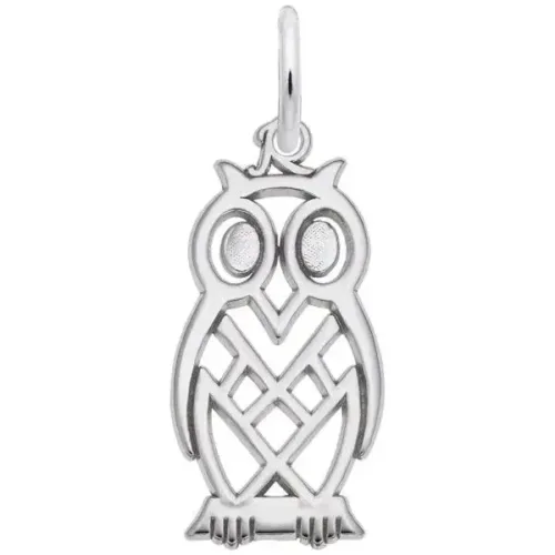 Flat Owl Charm