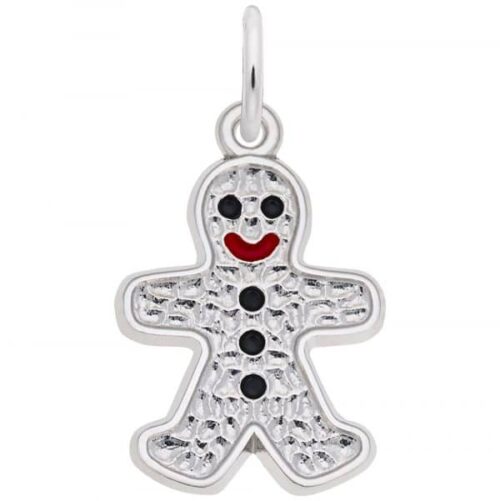 Lady's Sterling Silver Gingerbread Man Charm