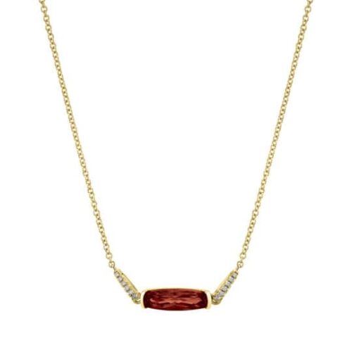 Garnet and Diamond Necklace