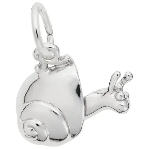 Silver Snail Charm