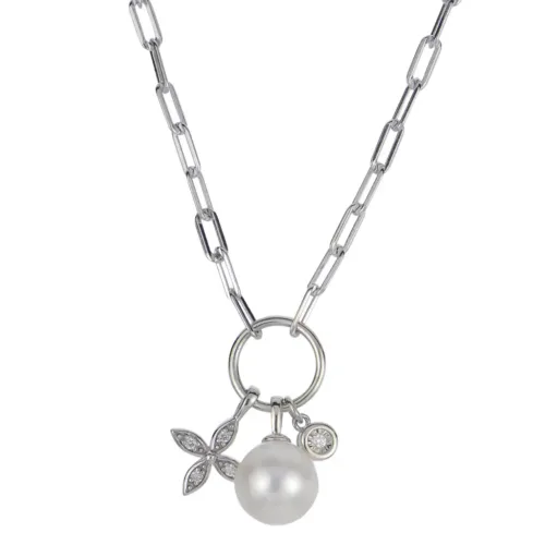 Silver Freshwater Pearl Necklace