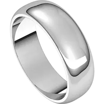 6Mm Silver Band