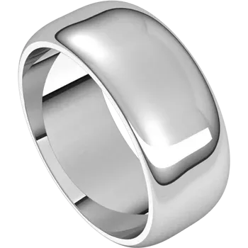 8mm Silver Band