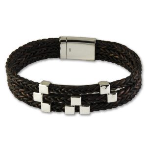 Brown Leather Bracelet - A2217-7