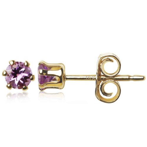 Amethyst Stud Earrings