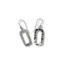 Silver Hammered Dangle Earrings
