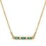 Bar Pendant with London Blue Topaz and Diamonds