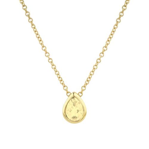 Bezel Set Citrine Necklace