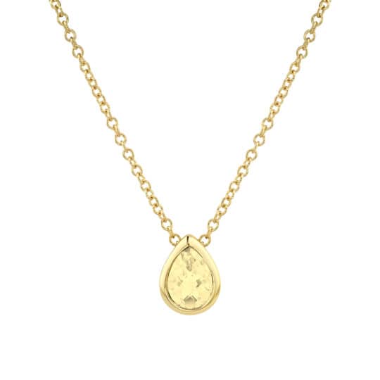 Bezel Set Citrine Necklace