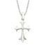 Bezel Set Diamond Cross Necklace