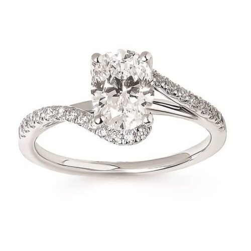 Bypass Engagement Ring Semi-Mount