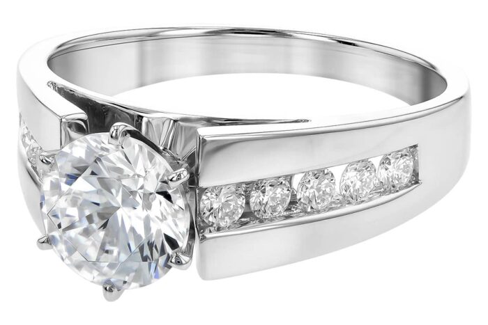 Channel Set Diamond Semi-Mount
