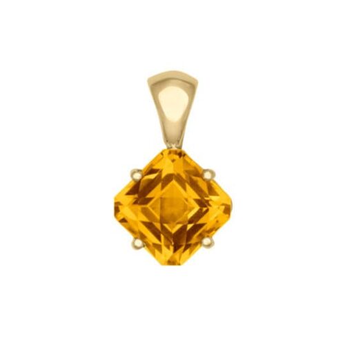 Citrine Solitaire Pendant