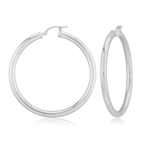 Classic Sterling Silver Hoops