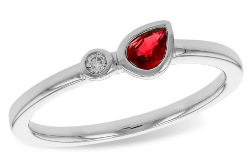 White Gold Ruby Ring