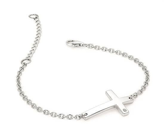 Silver Cross Bracelet