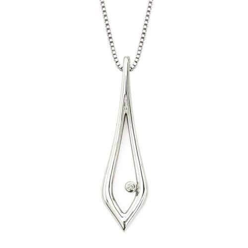 Tear Drop Pendant in Silver