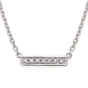 Small Diamond Bar Pendant