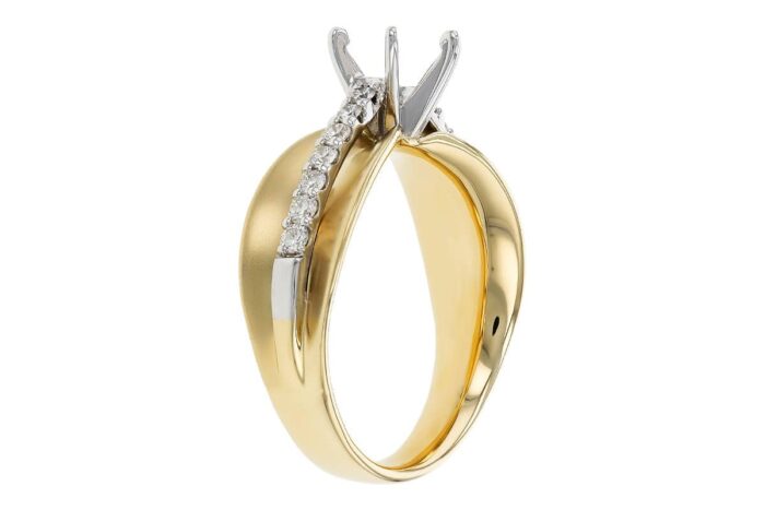 Diamond Accent Semi-Mount Ring