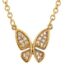 Diamond Butterfly Necklace