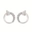 Diamond Circle Earrings