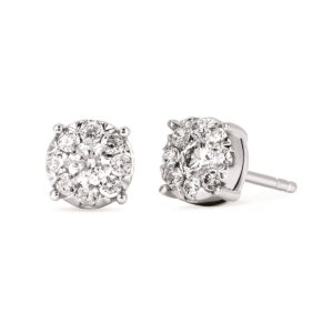 Diamond Cluster Earrings