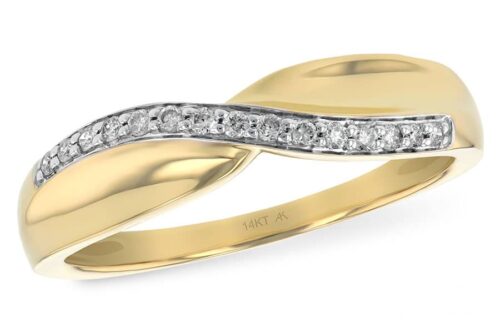 Diamond Cross Over Ring