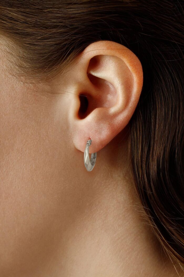 Diamond Cut Hoops