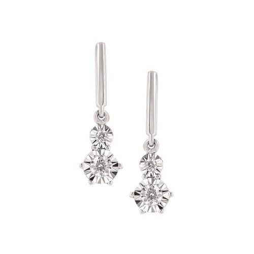 Diamond Dangle Earrings