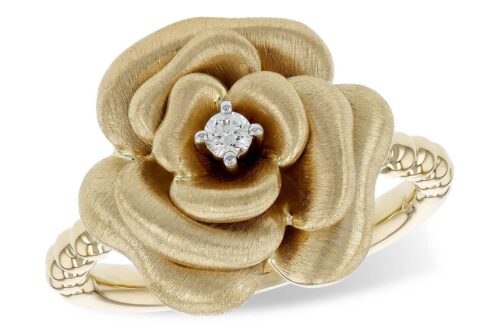 Diamond Flower Ring