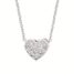 Diamond Heart Cluster Necklace
