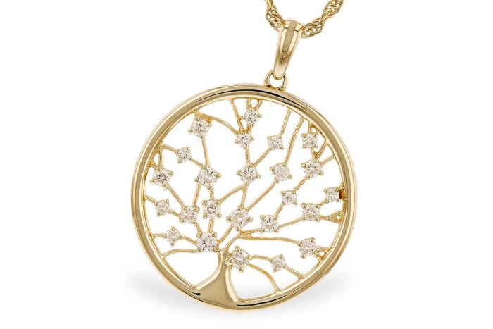 Diamond Tree of Life Pendant