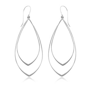 Double Pointed Long Drop Earrings