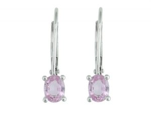 Pink Sapphire Earrings