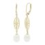 Yellow Gold Filagree Pear Drop Earrings