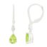 Peridot and Diamond Lever Back Earring
