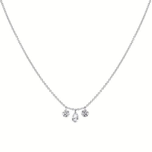 Floating Lab Grown Diamond Necklace